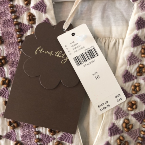 NWT Anthropologie Forever That Girl Embroidered Peasant Blouse - Picture 5 of 6